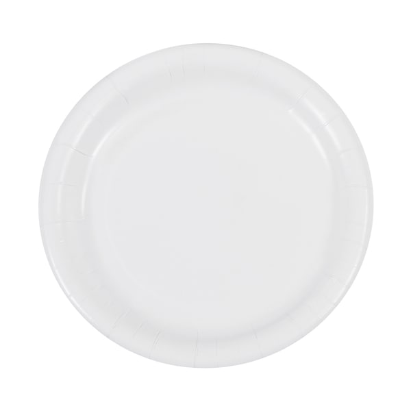 Partners Brand Paper Plates, 7" Medium-Duty, White, PK 200 PW120 - main